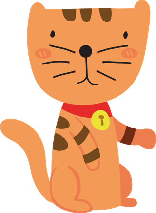 flatcute-smiling-cat-cartoon-cat-cat-character-431486