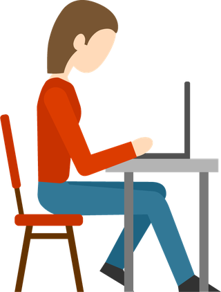 flatpeople-working-with-computer-icon-362100