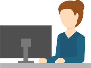 flatpeople-working-with-computer-icon-364941