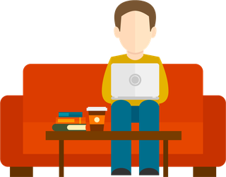 flatpeople-working-with-computer-icon-391335