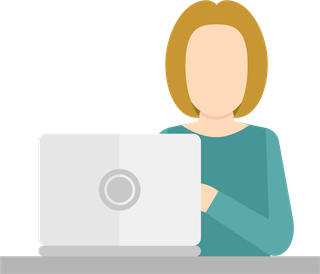 flatpeople-working-with-computer-icon-399280