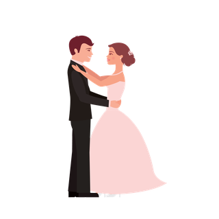 flatstanding-wedding-couples-illustration-670563