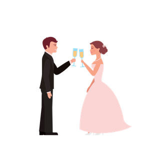 flatstanding-wedding-couples-illustration-675077