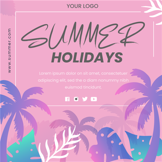 flatsummer-vacation-holiday-promotion-instagram-posts-template-449653