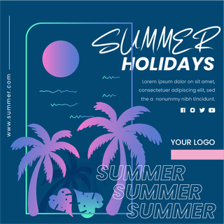 flatsummer-vacation-holiday-promotion-instagram-posts-template-453328