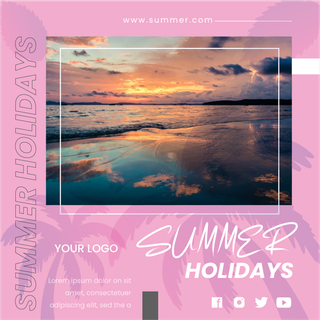 flatsummer-vacation-holiday-promotion-instagram-posts-template-455682