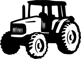 flattractor-on-white-background-red-tractor-icon-vector-194057