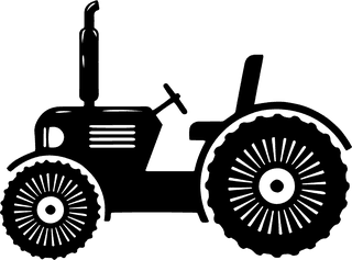 flattractor-on-white-background-red-tractor-icon-vector-430153