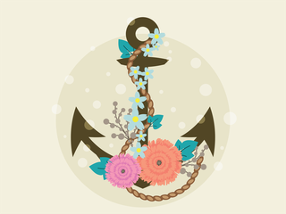 anchorillustration-with-flower-decoration-182234