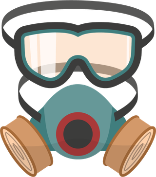 gasmask-pest-control-service-flat-icons-collection-854652
