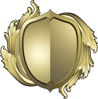 goldenbaroque-shield-elements-vector-740754