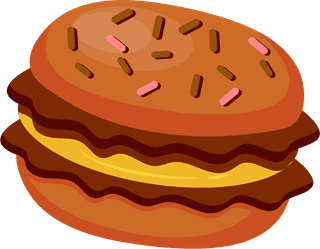hamburgerschocolate-products-design-elements-cakes-cream-coffee-icons-756157