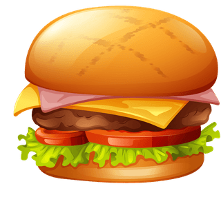 hamburgersdifferent-types-of-canned-food-and-desserts-illustration-748916