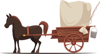 horsewagon-set-icons-old-modern-ground-transportation-including-various-cars-horse-carriages-755135