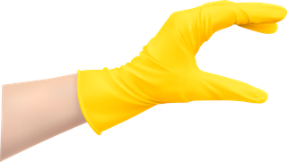 humanhands-protective-gloves-black-yellow-colors-realistic-set-isolated-illustration-384670