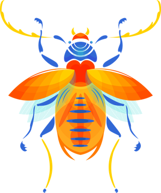 insectinsects-species-icons-colorful-flat-sketch-836965