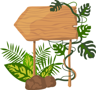 junglewooden-boards-with-leaves-and-vines-685549