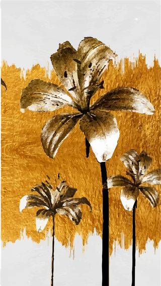 moderngold-painting-abstract-flower-texture-258827