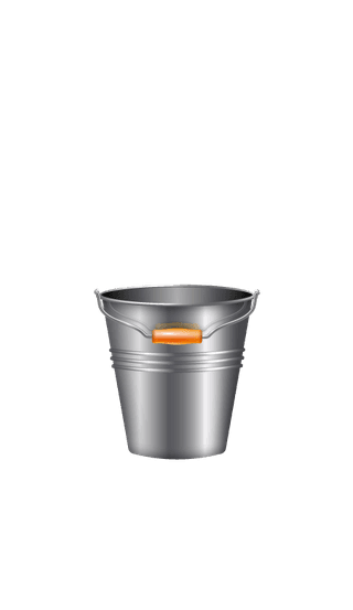 nineisolated-realistic-buckets-icon-set-plastic-metallic-different-needs-illustration-426701