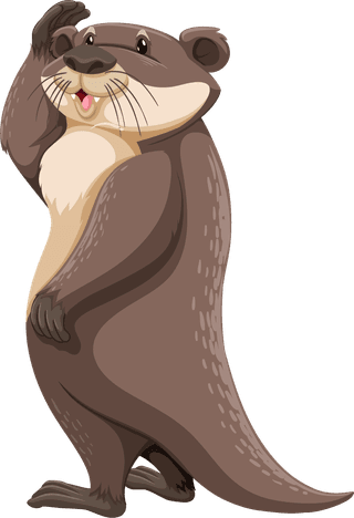 ottercute-otters-in-different-actions-illustration-587973