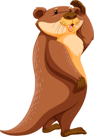 ottercute-otters-in-different-actions-illustration-515977
