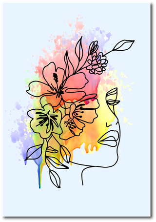 paintingabstract-art-watercolor-scale-color-woman-and-flower-fresh-vector-cover-758875