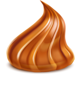 peanutbutter-toffee-melted-horizontal-border-drops-puddles-appetizing-spiral-figures-749762