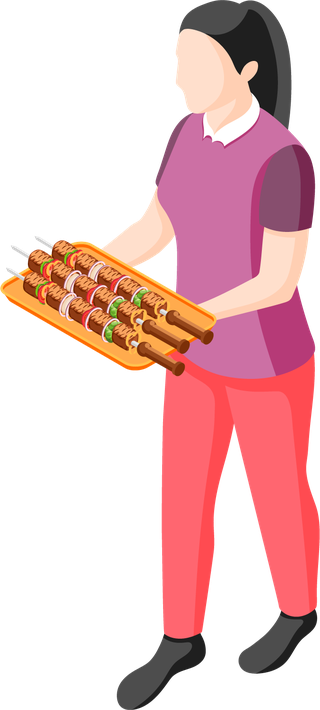 peoplegrill-bbq-party-isometric-barbecue-food-outdoor-barbecue-people-406869