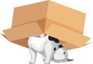 prepositionwordcard-with-dog-and-box-14729