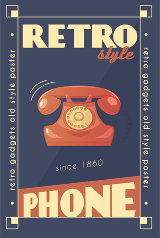 retrogadgets-cartoon-posters-with-camera-radio-musical-player-phone-tv-alarm-clock-403791