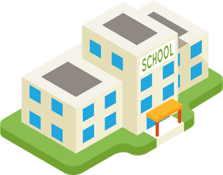 schooluniversity-education-isometric-d-flat-icons-bus-building-microscope-diploma-bell-book-apple-28261