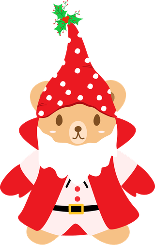 setcute-teddy-bear-with-different-hat-tree-fox-236960