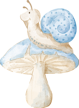 snailvector-illustration-watercolor-set-of-adorable-snail-for-731996
