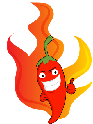 superspicy-chili-hot-chili-design-elements-funny-stylized-cartoon-design-128653