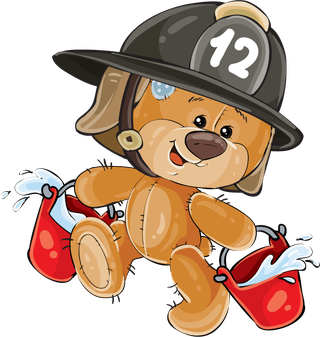 teddybear-firefighter-with-rescue-equipment-vector-945829