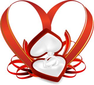 valentines-day-gift-box-heartshaped-ribbon-with-a-gift-vector-644969