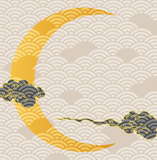vectorjapanese-template-with-traditional-elements-vector-moon-background-with-gold-texture-oriental-393300