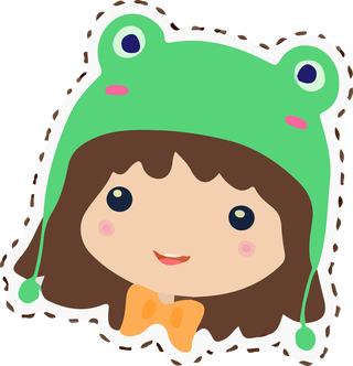 vectorkawaii-girls-animals-hats-cute-emoticon-464590