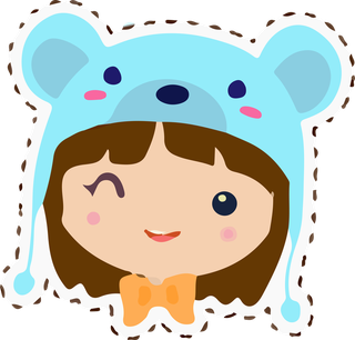 vectorkawaii-girls-animals-hats-cute-emoticon-268355