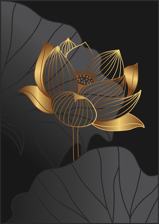 vectorluxury-gold-wallpaper-black-and-golden-background-lotus-wall-art-design-with-dark-blue-and-green-289633