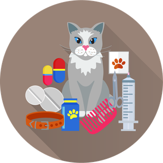 veterinarydoctor-and-animals-vet-clinic-flat-round-icons-897012