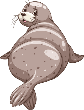 waterseal-cute-otters-in-different-actions-illustration-722118