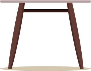 frontview-wooden-table-flat-illustration-467805