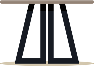 frontview-wooden-table-flat-illustration-482218