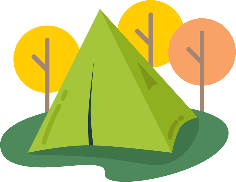 tourist tents flat style recreation adventure equipment vacation outdoor tourism activity illustration