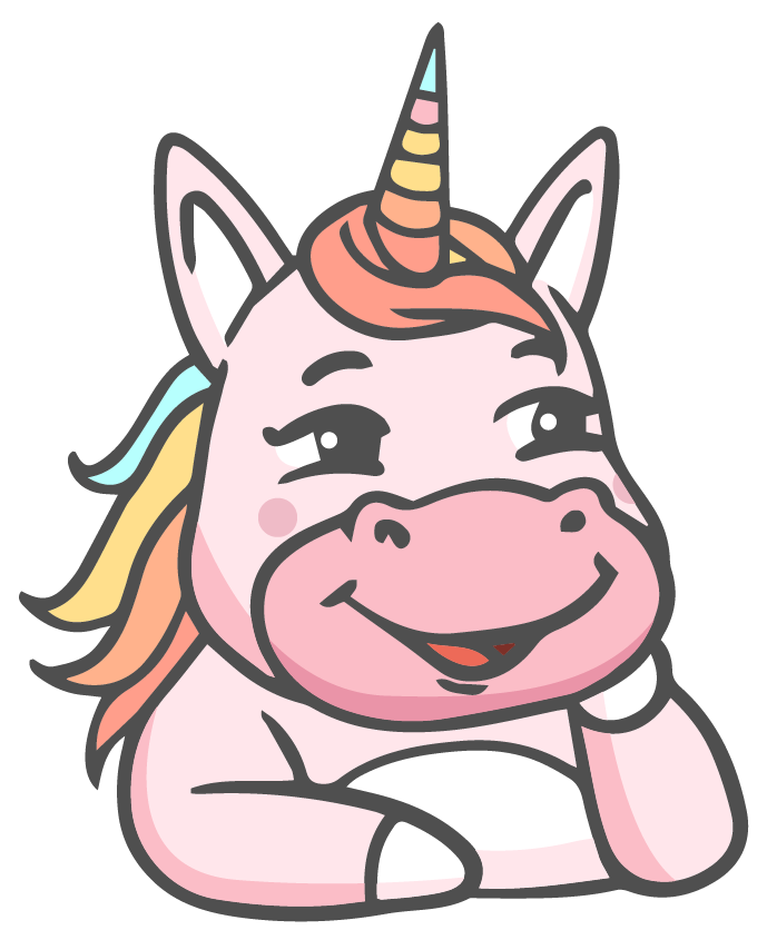 unicorn unicorn icons cute handdrawn cartoon sketch