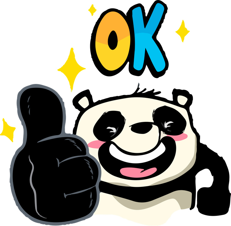 cute panda sticker patches