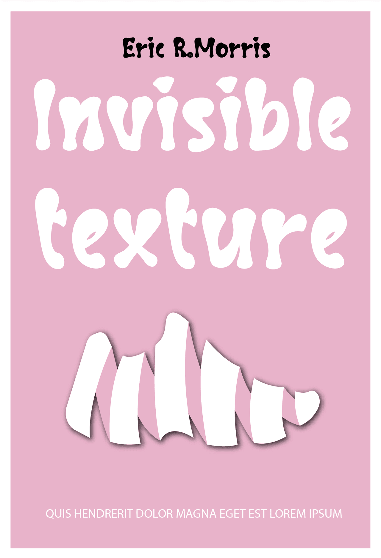 playful book cover design invisible texture